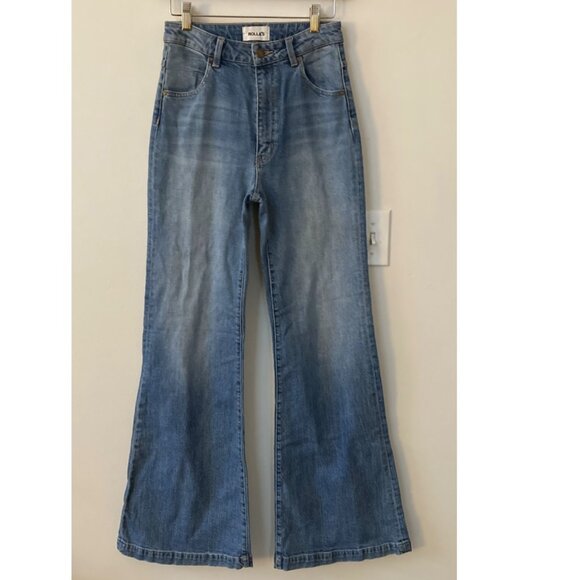 Rolla's Eastcoast Flare Jeans in Karen Blue - Picture 10 of 16
